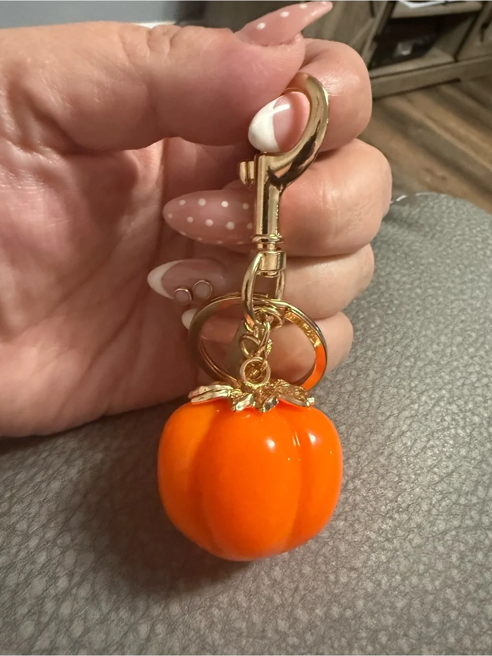 Orange Pumpkin Charm